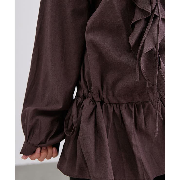 Vネック リボン付き フリル | レースレディース  | 詳細画像18 