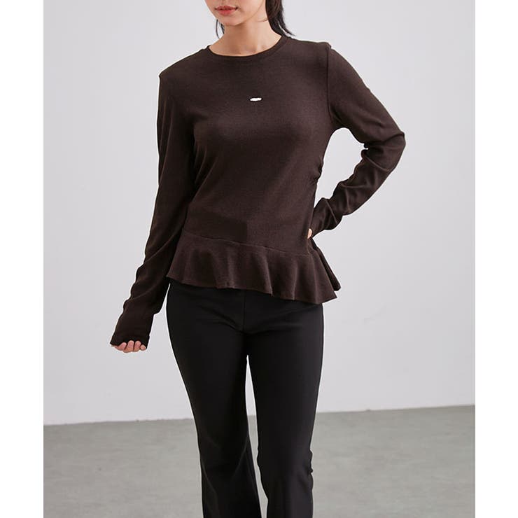 イレギュラーヘム ペプラム風 長袖 | レースレディース  | 詳細画像10 