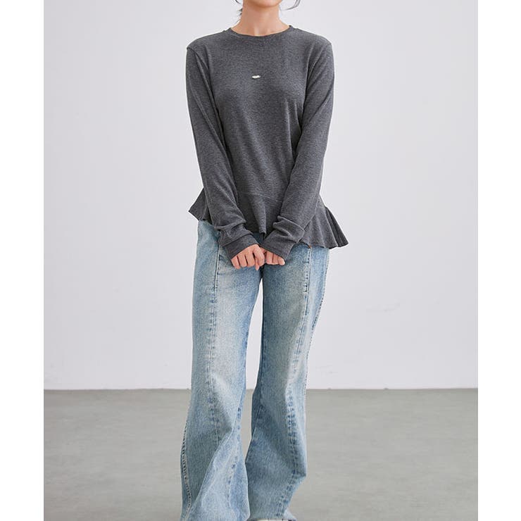 イレギュラーヘム ペプラム風 長袖 | レースレディース  | 詳細画像18 