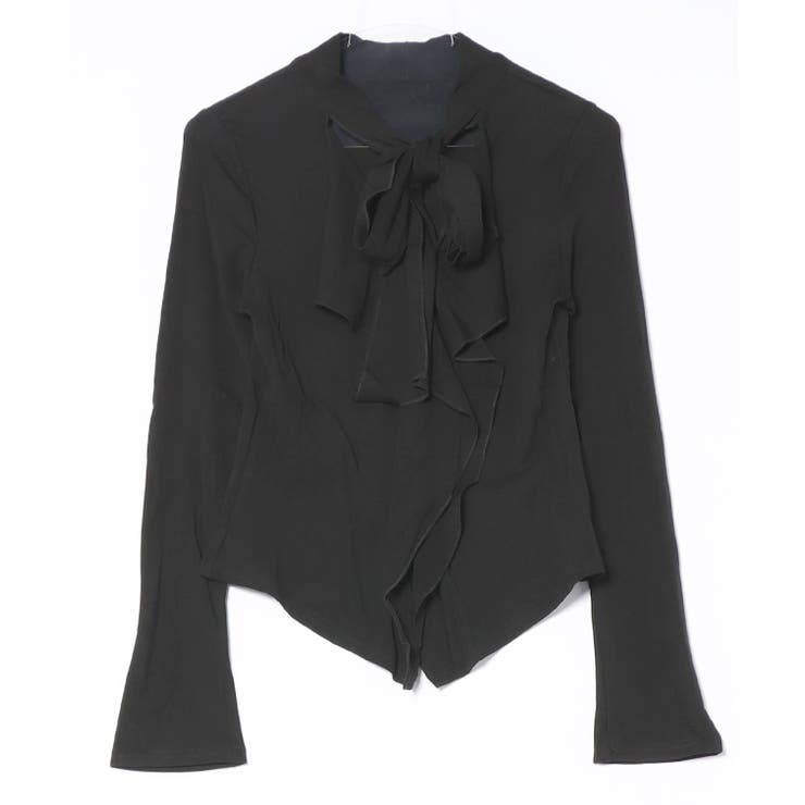 ボウタイ付き ラッフル フリル | レースレディース  | 詳細画像10 