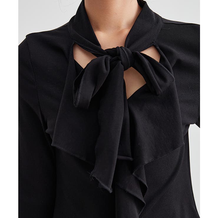 ボウタイ付き ラッフル フリル | レースレディース  | 詳細画像8 