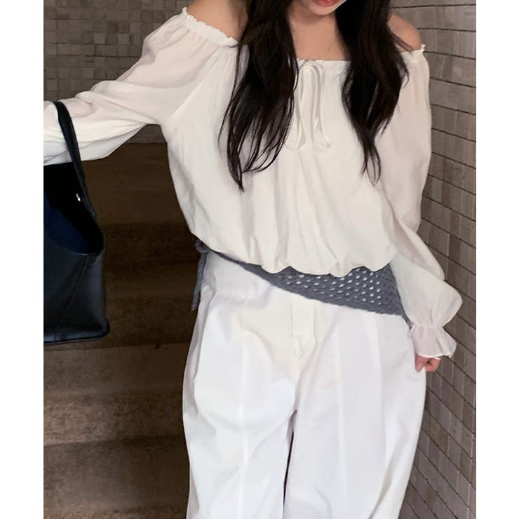 オフショル リボン バルーン | レースレディース  | 詳細画像7 