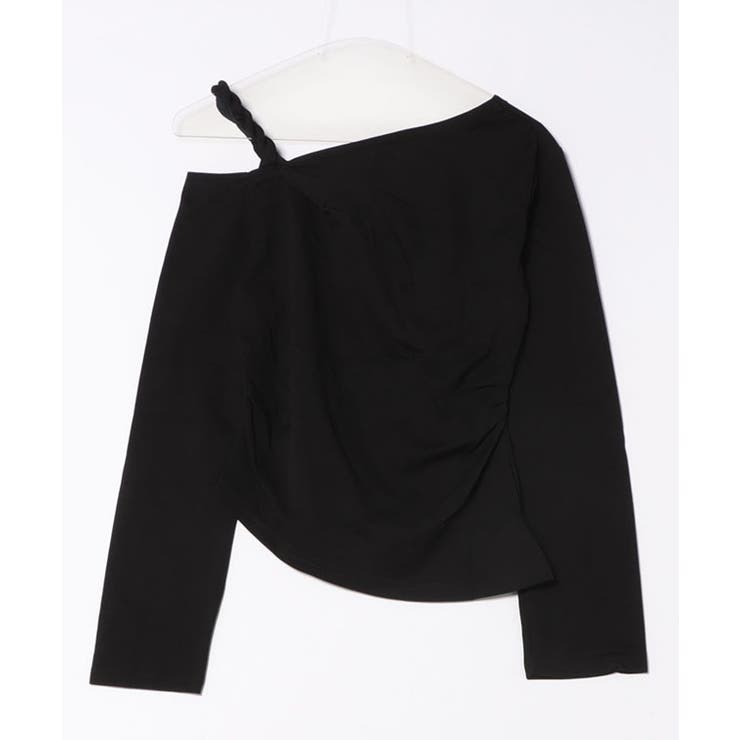 サイドギャザー ワンショルダー 長袖 | レースレディース  | 詳細画像5 