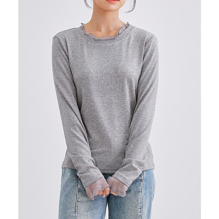 フェイクレイヤード シアー フリル | レースレディース  | 詳細画像10 