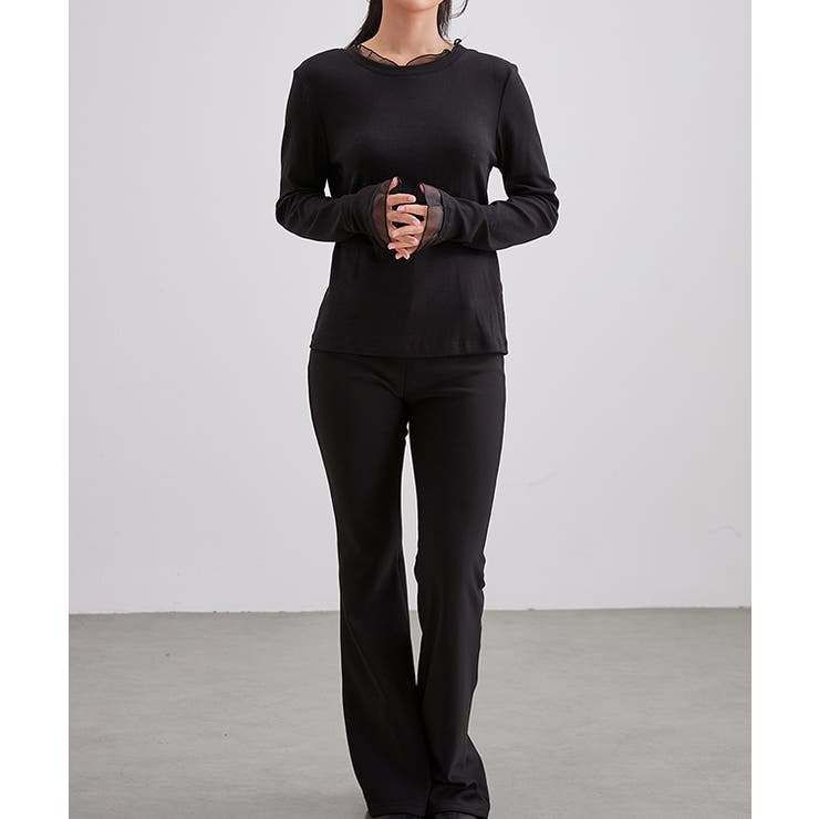 フェイクレイヤード シアー フリル | レースレディース  | 詳細画像7 