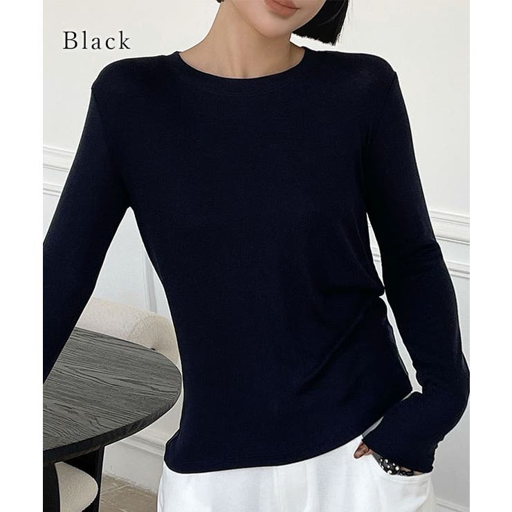 クルーネック 長袖 ベーシック | レースレディース  | 詳細画像3 