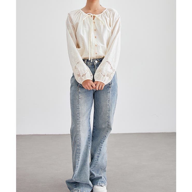 カットレース 花柄 ボタン | レースレディース  | 詳細画像10 