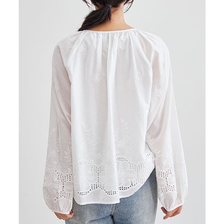 カットレース 花柄 ボタン | レースレディース  | 詳細画像15 