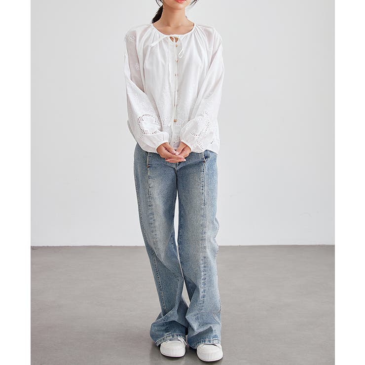 カットレース 花柄 ボタン | レースレディース  | 詳細画像16 