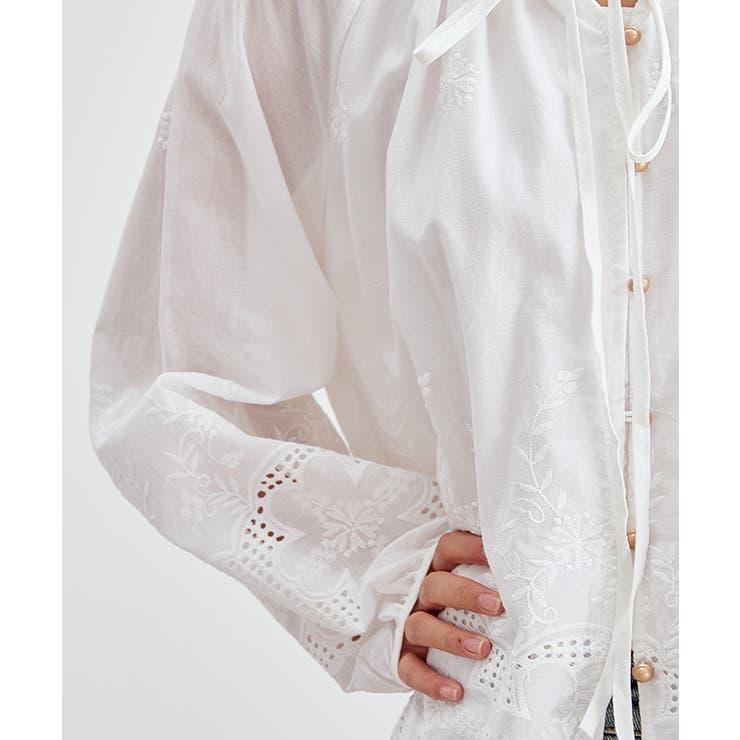 カットレース 花柄 ボタン | レースレディース  | 詳細画像19 