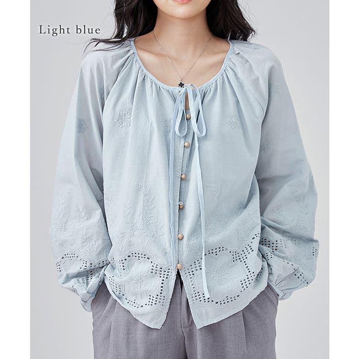 カットレース 花柄 ボタン | レースレディース  | 詳細画像3 