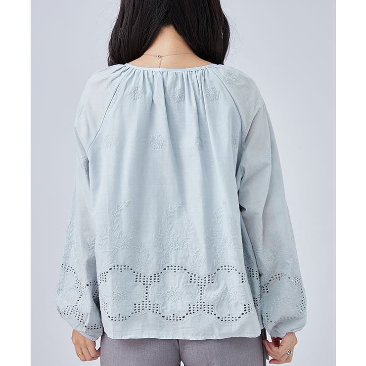 カットレース 花柄 ボタン | レースレディース  | 詳細画像5 