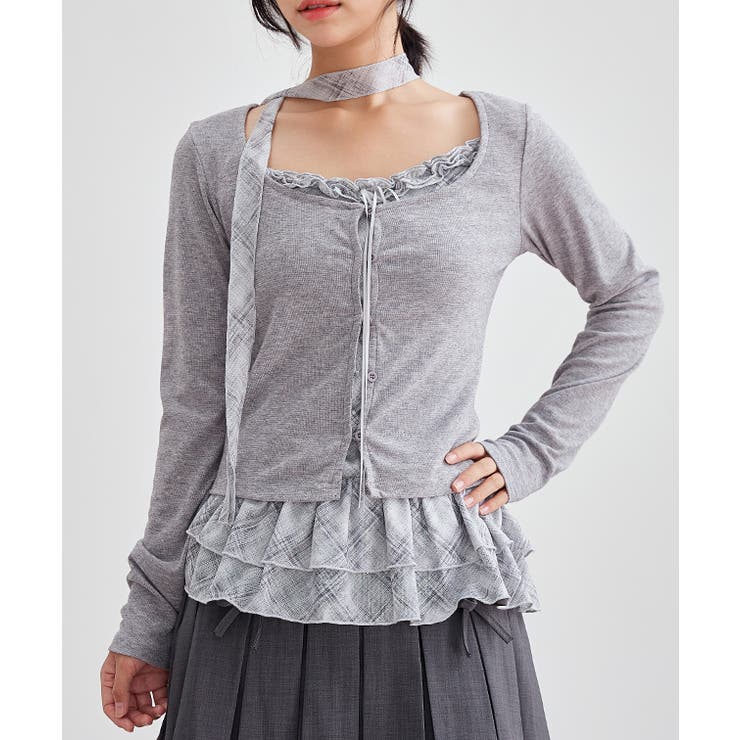 【2点セット】チェック柄 フリル インナー | レースレディース  | 詳細画像15 