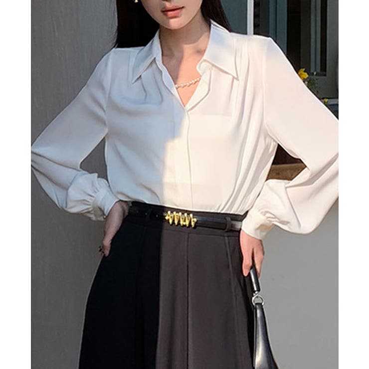 スキッパーネック 比翼 デザイン | レースレディース  | 詳細画像12 