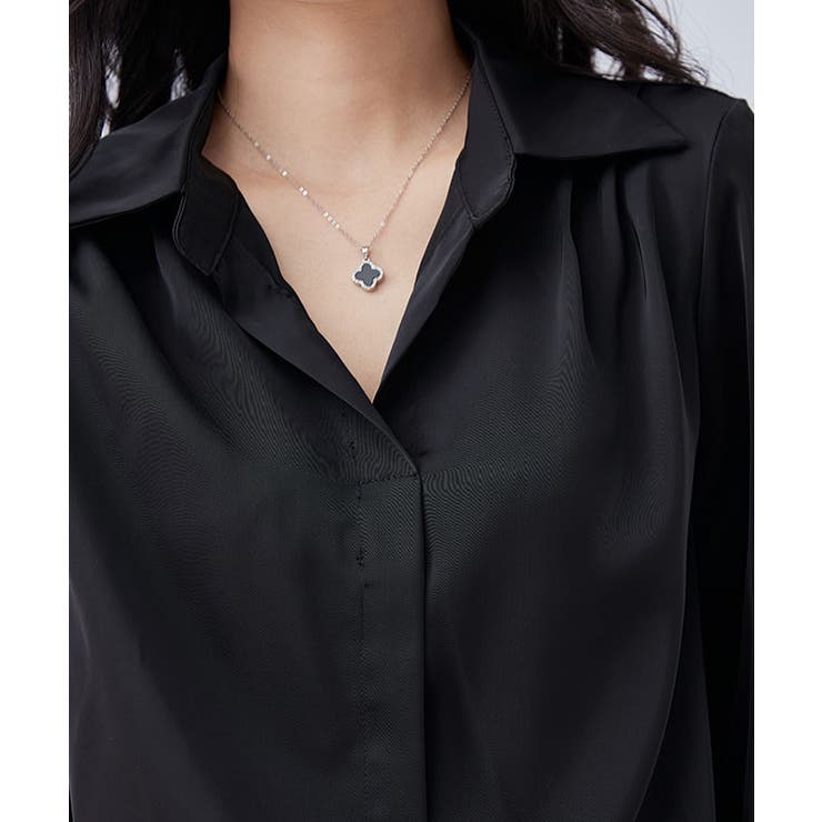 スキッパーネック 比翼 デザイン | レースレディース  | 詳細画像7 