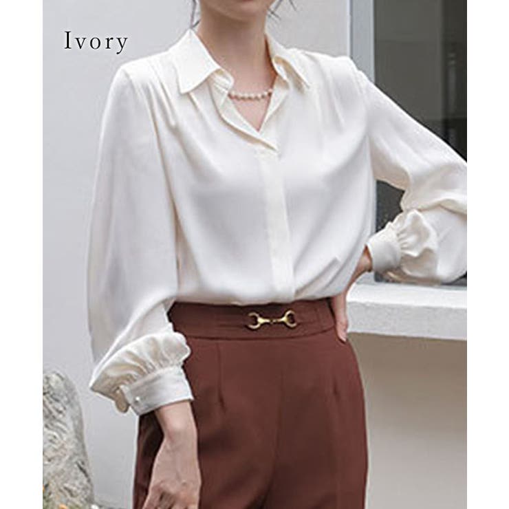 スキッパーネック 比翼 デザイン | レースレディース  | 詳細画像9 