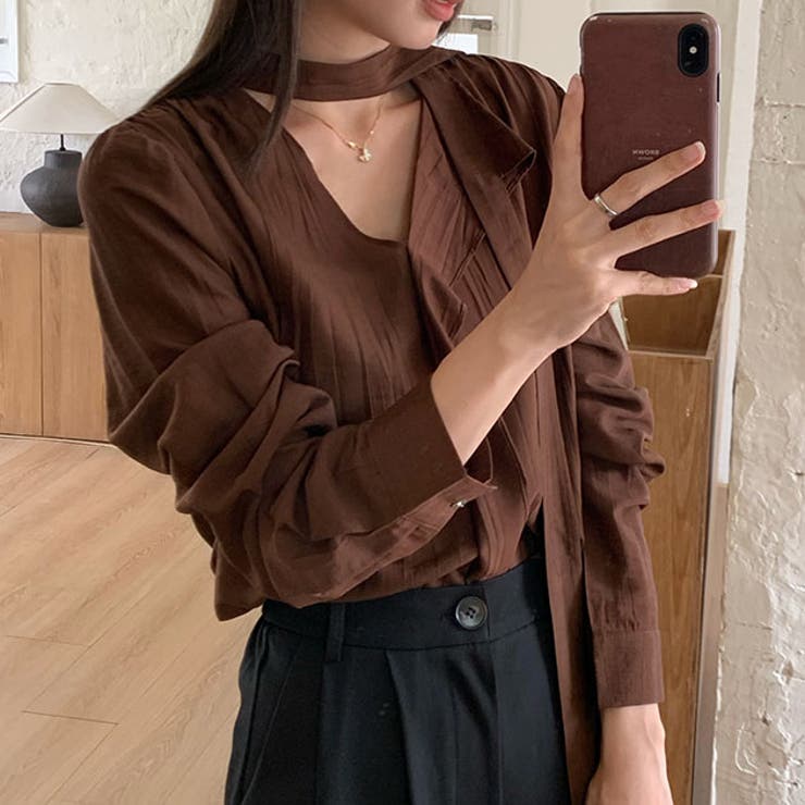 ワッシャー加工 ボウタイ チョーカーリボン | レースレディース  | 詳細画像1 