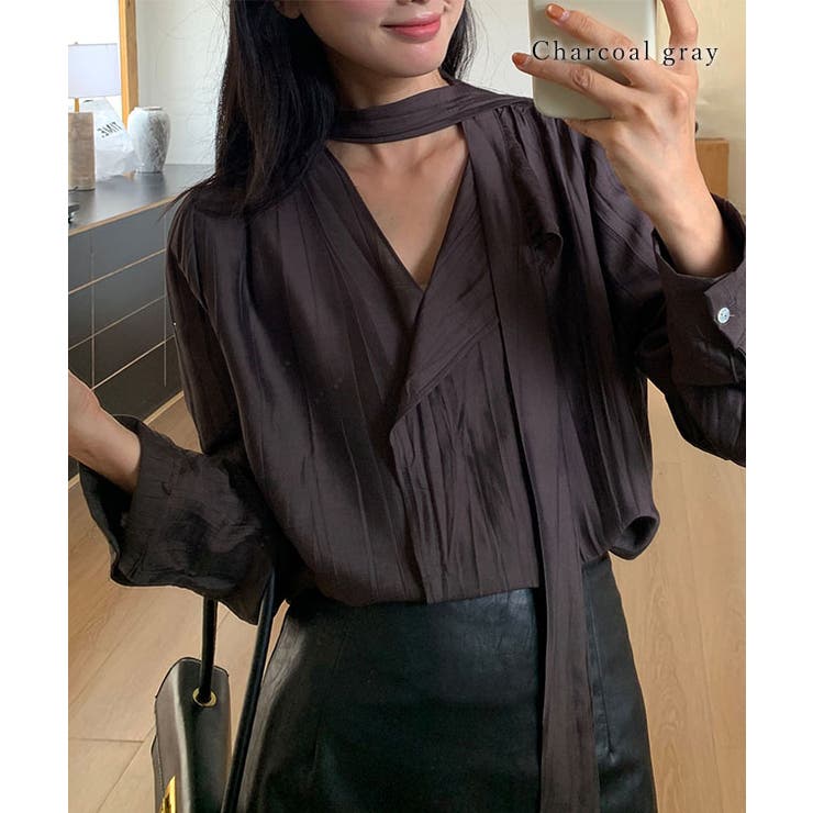 ワッシャー加工 ボウタイ チョーカーリボン | レースレディース  | 詳細画像8 