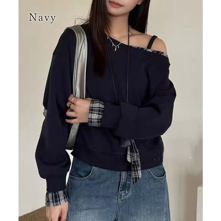 チェック リボン レイヤード風 | レースレディース  | 詳細画像6 