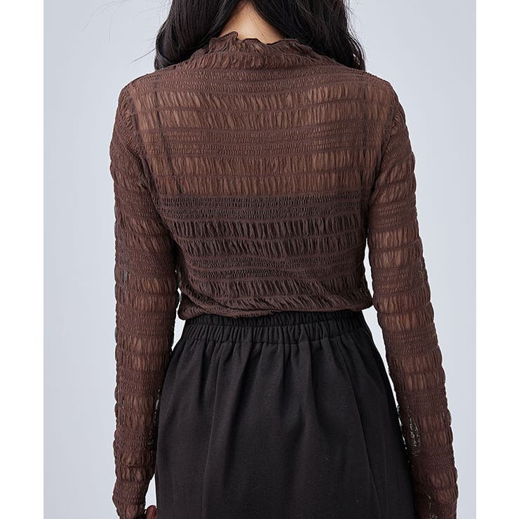 メッシュ シャーリング 長袖 | レースレディース  | 詳細画像4 