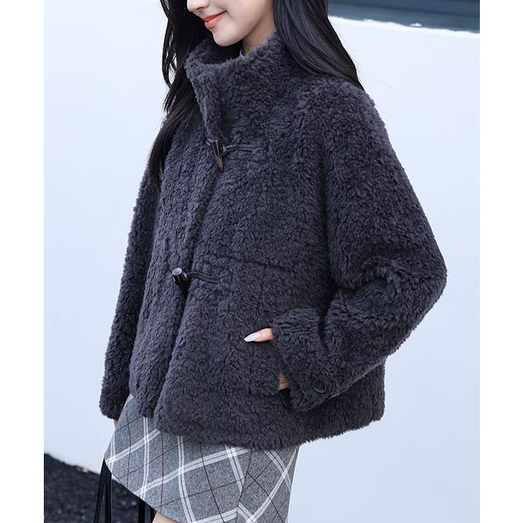 トグル付き スタンドカラー ボア | レースレディース  | 詳細画像7 