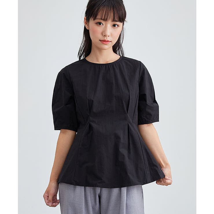 ラウンドネック ペプラム タック | レースレディース  | 詳細画像4 