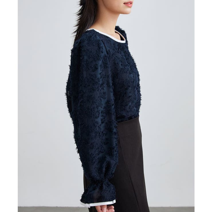 フリンジ ジャガード キャンディ袖 | レースレディース  | 詳細画像9 