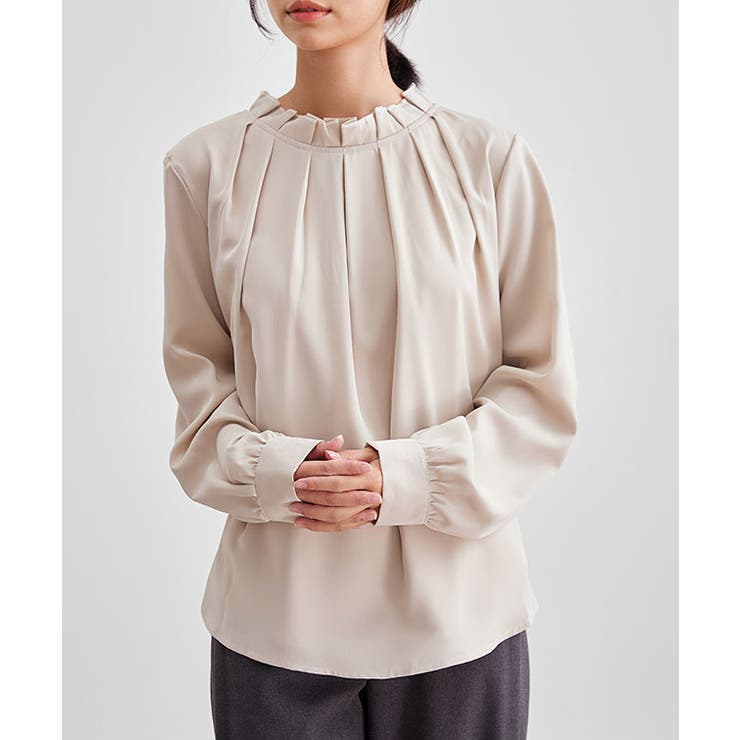 スタンドカラー タック プリーツ | レースレディース  | 詳細画像11 