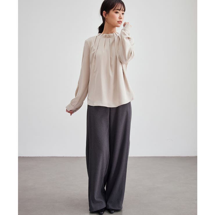 スタンドカラー タック プリーツ | レースレディース  | 詳細画像12 