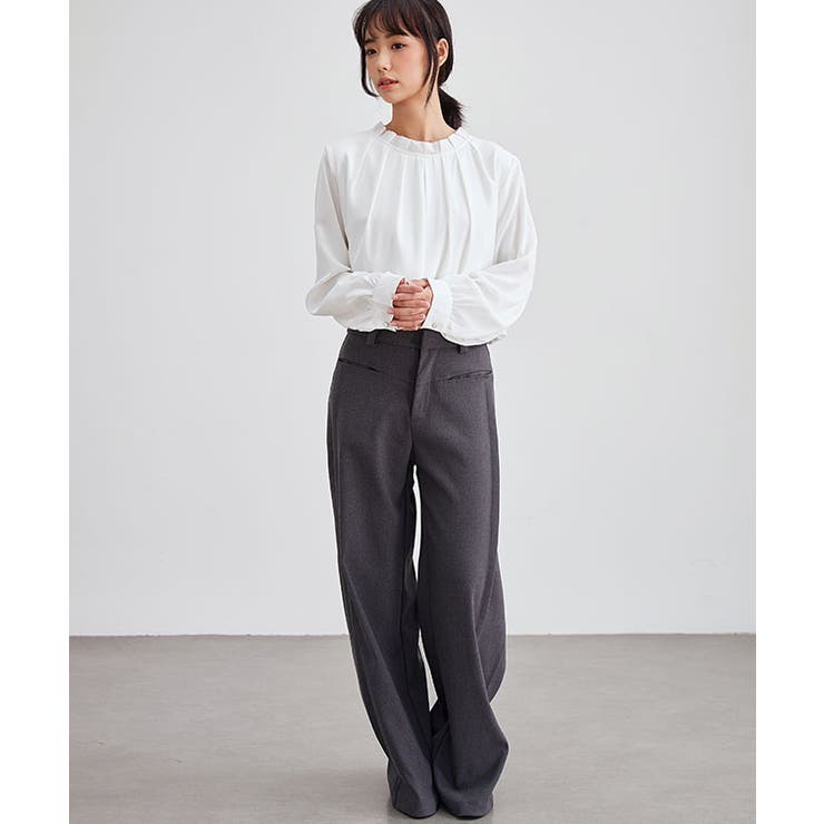 スタンドカラー タック プリーツ | レースレディース  | 詳細画像14 