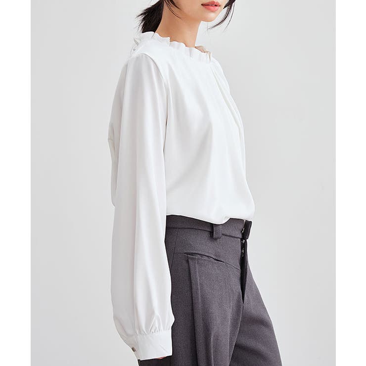 スタンドカラー タック プリーツ | レースレディース  | 詳細画像15 