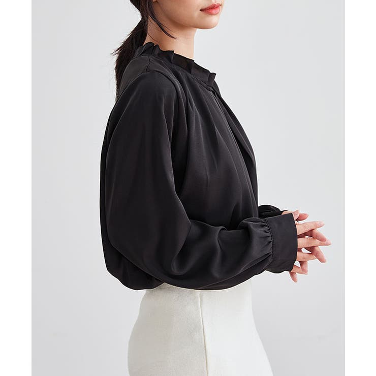 スタンドカラー タック プリーツ | レースレディース  | 詳細画像4 