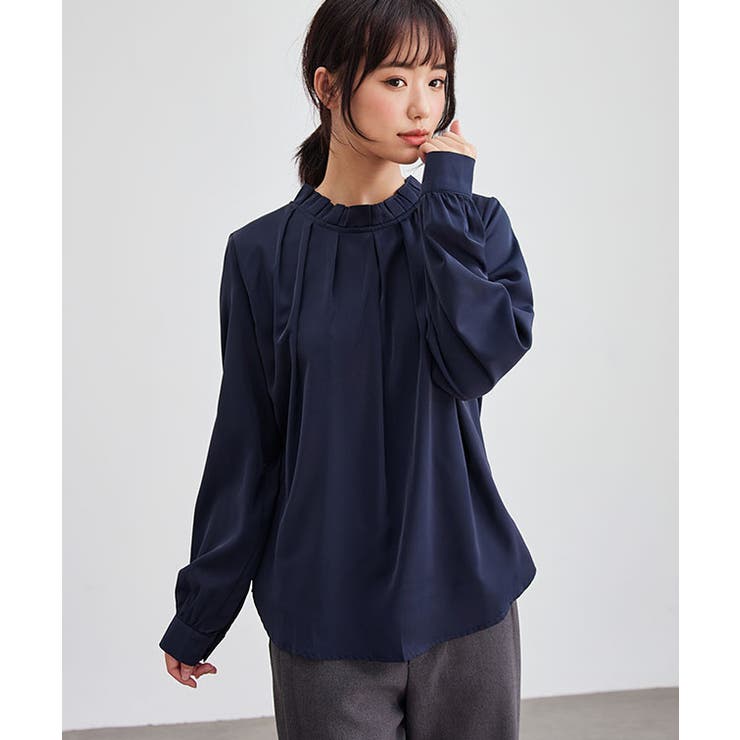 スタンドカラー タック プリーツ | レースレディース  | 詳細画像7 