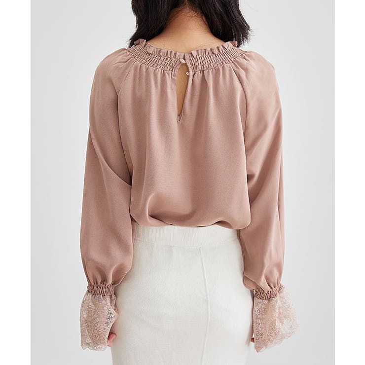 配レース シャーリング ギャザー | レースレディース  | 詳細画像9 