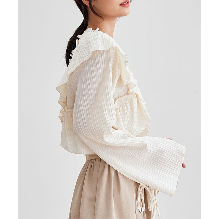 クロス フリル Vネック | レースレディース  | 詳細画像12 