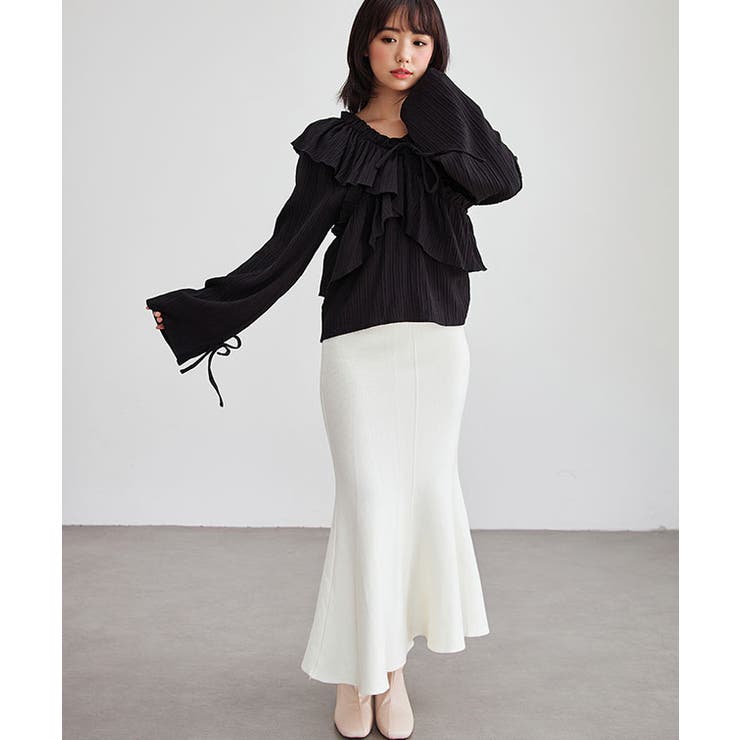 クロス フリル Vネック | レースレディース  | 詳細画像4 