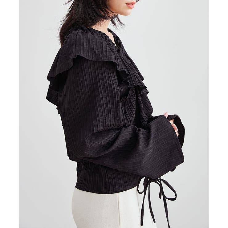 クロス フリル Vネック | レースレディース  | 詳細画像6 