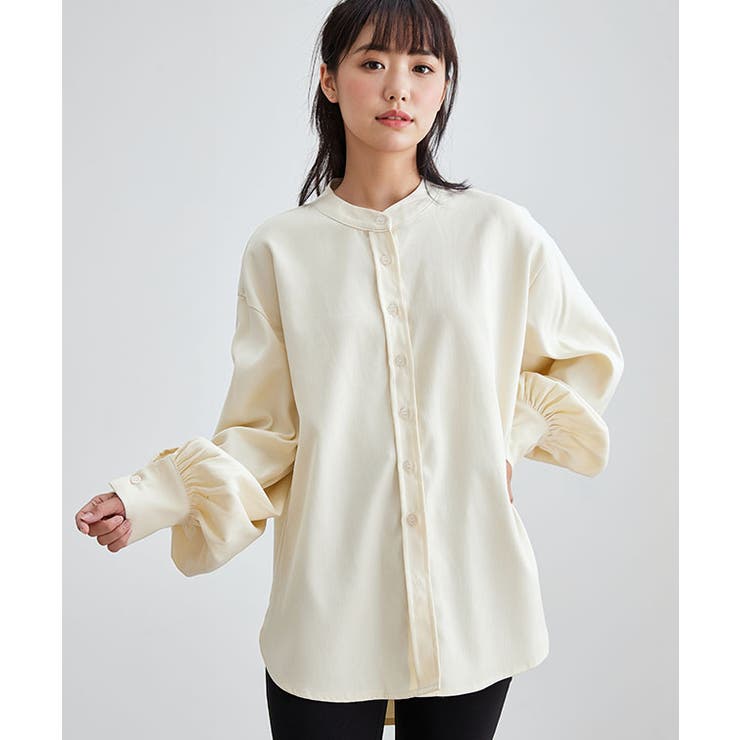 ボリューム袖 ビッグシルエット バンドカラー | レースレディース  | 詳細画像11 