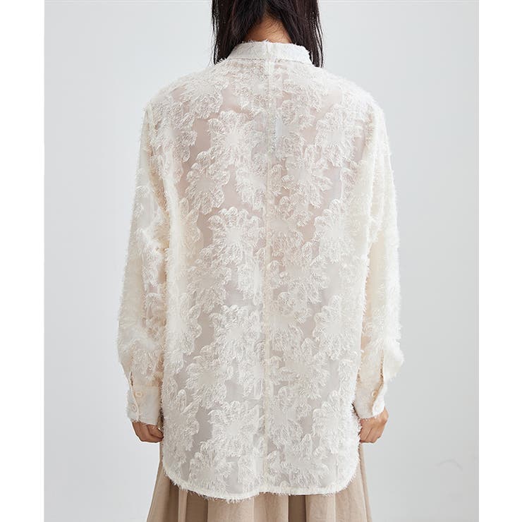 花柄 フリンジ ジャガード | レースレディース  | 詳細画像12 