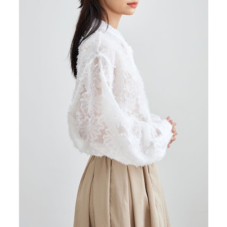 花柄 フリンジ ジャガード | レースレディース  | 詳細画像15 