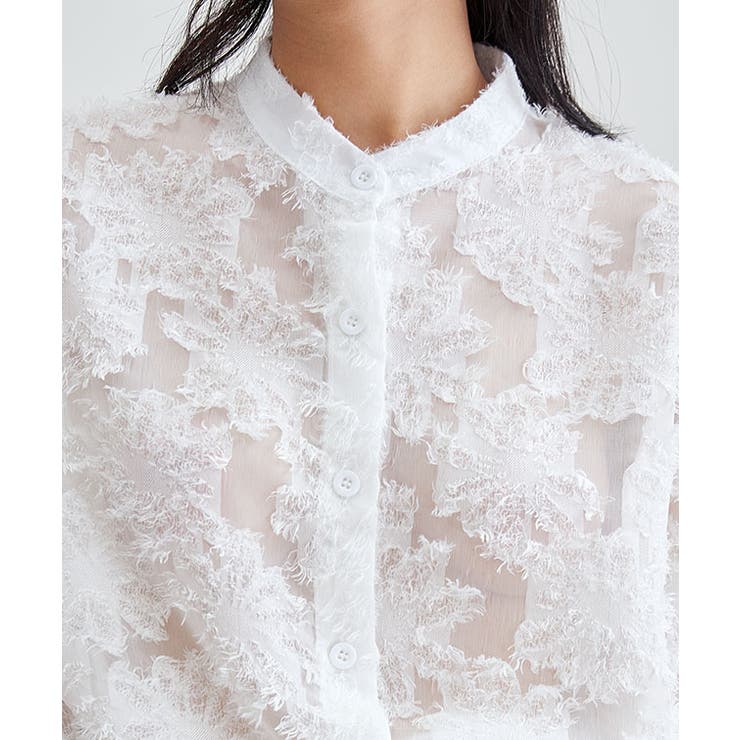 花柄 フリンジ ジャガード | レースレディース  | 詳細画像17 