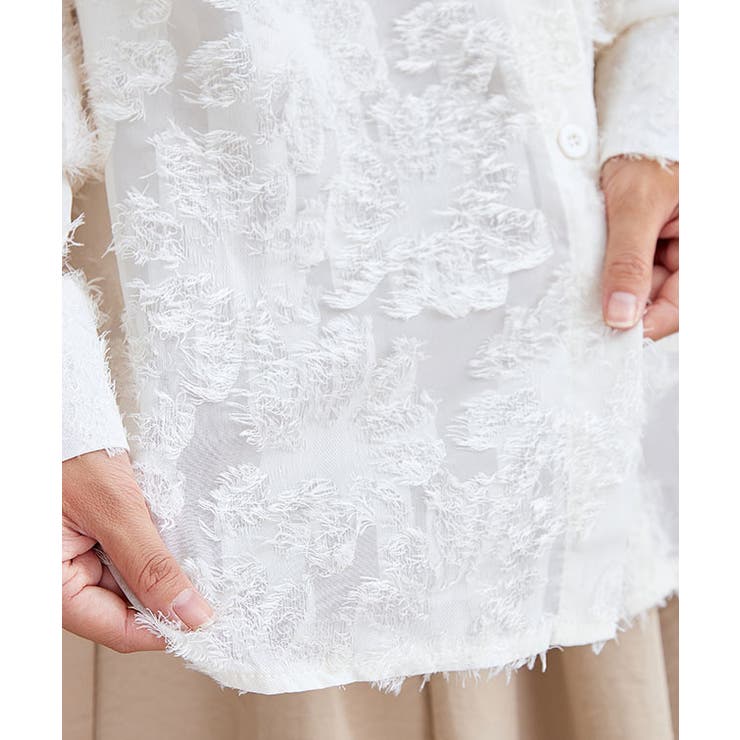 花柄 フリンジ ジャガード | レースレディース  | 詳細画像20 