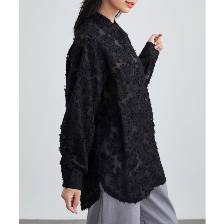 花柄 フリンジ ジャガード | レースレディース  | 詳細画像5 