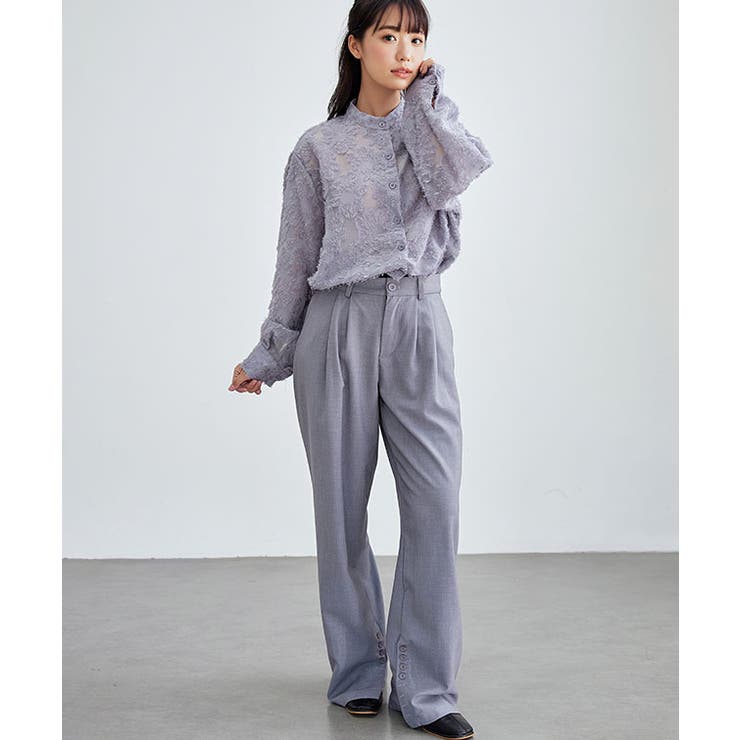 花柄 フリンジ ジャガード | レースレディース  | 詳細画像7 