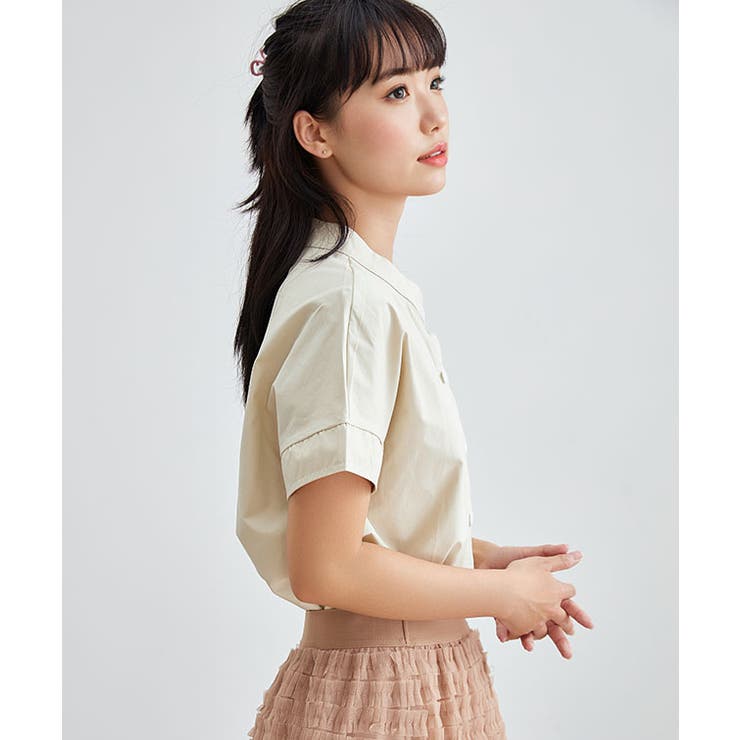 バンドカラー 前開き 半袖 | レースレディース  | 詳細画像14 