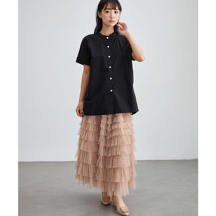 バンドカラー 前開き 半袖 | レースレディース  | 詳細画像4 