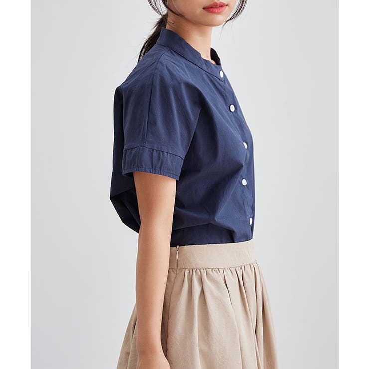 バンドカラー 前開き 半袖 | レースレディース  | 詳細画像9 