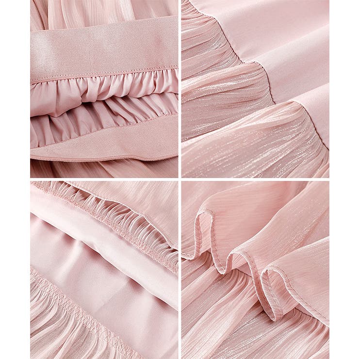 サテン調 4段 フリル | レースレディース  | 詳細画像20 