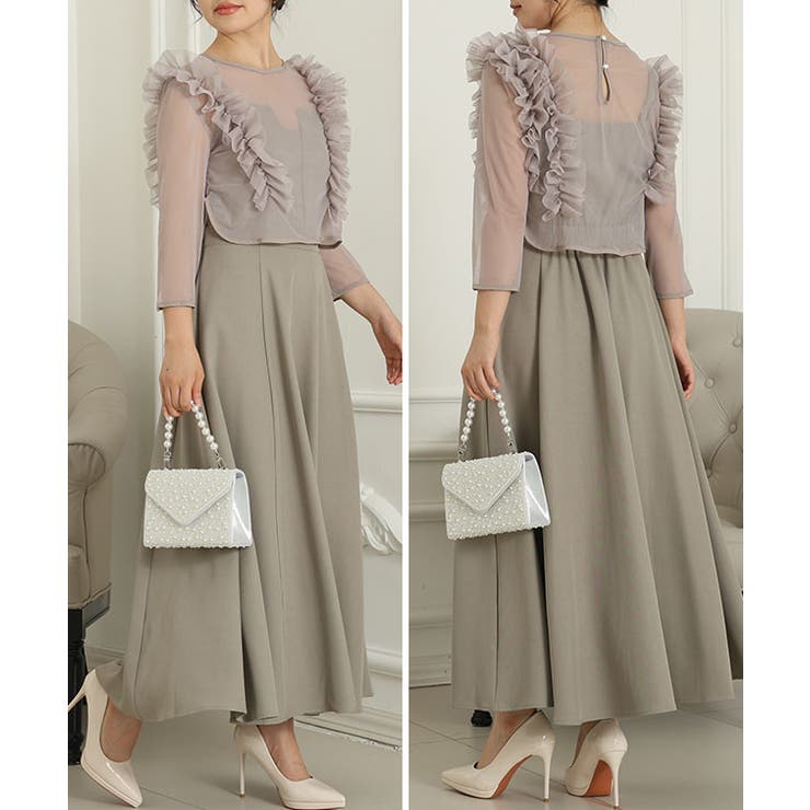 オーガンジー フリル レイヤード | レースレディース  | 詳細画像12 