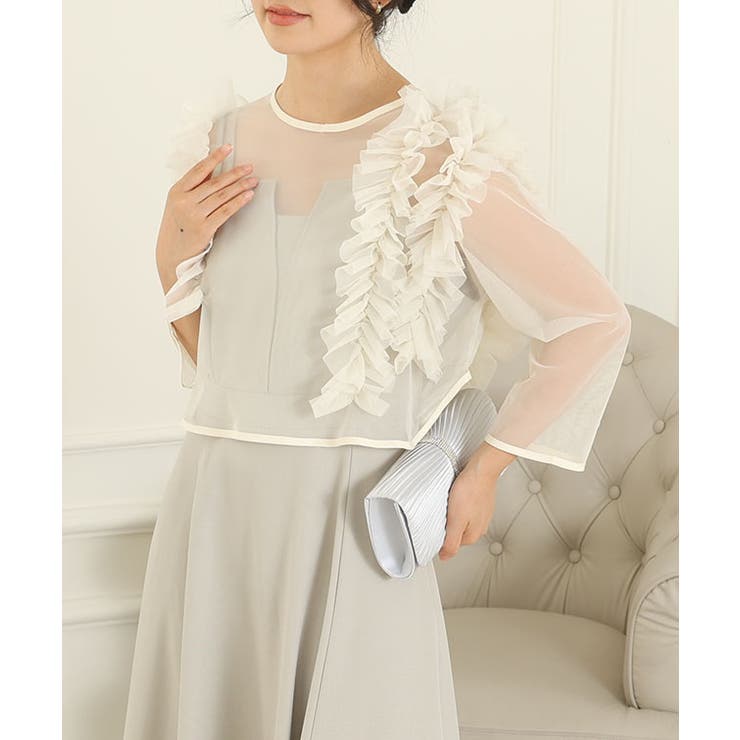 オーガンジー フリル レイヤード | レースレディース  | 詳細画像16 